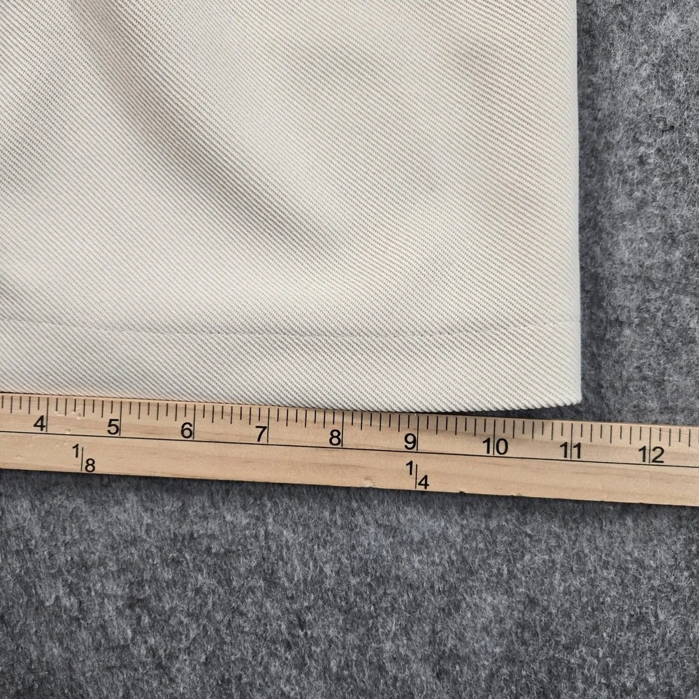 Nova Men Pants Mens 36x30 Beige Pleated Wide Leg Polyester Dress Microfiber